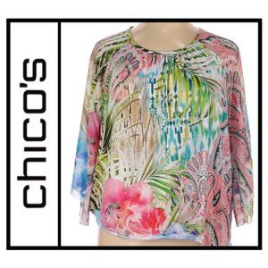 Chico’s Size 2P 12 / 14 LARGE PETITE Top